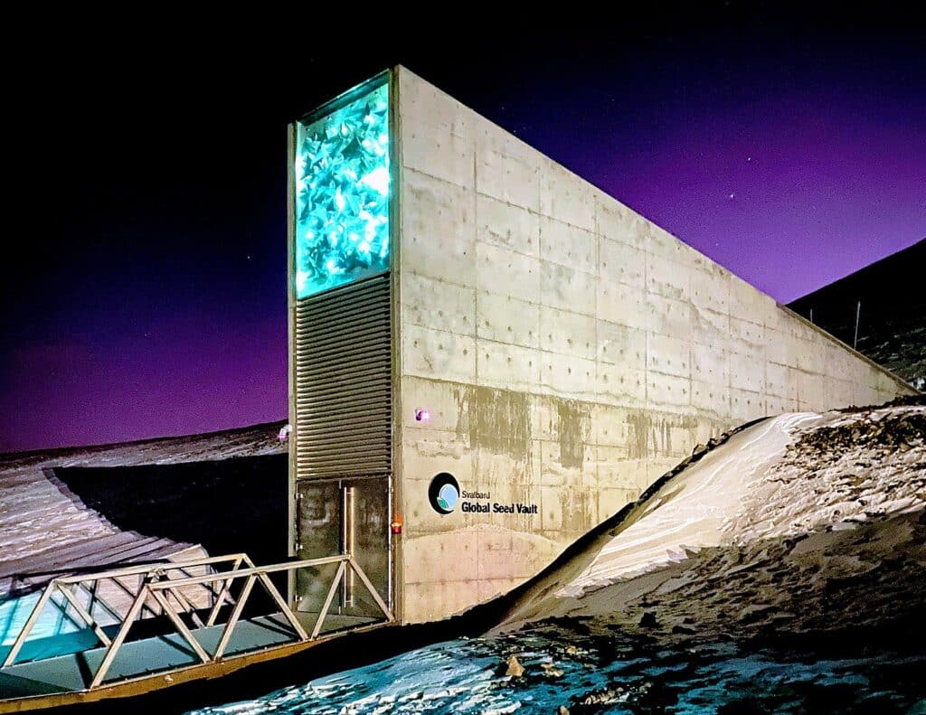 entrance to the seed vault