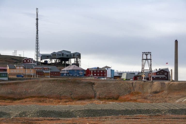 longyearbyen svalbardské ostrovy ve vysoké Arktidě